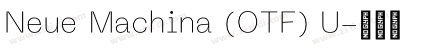 Neue Machina (OTF) U字体转换